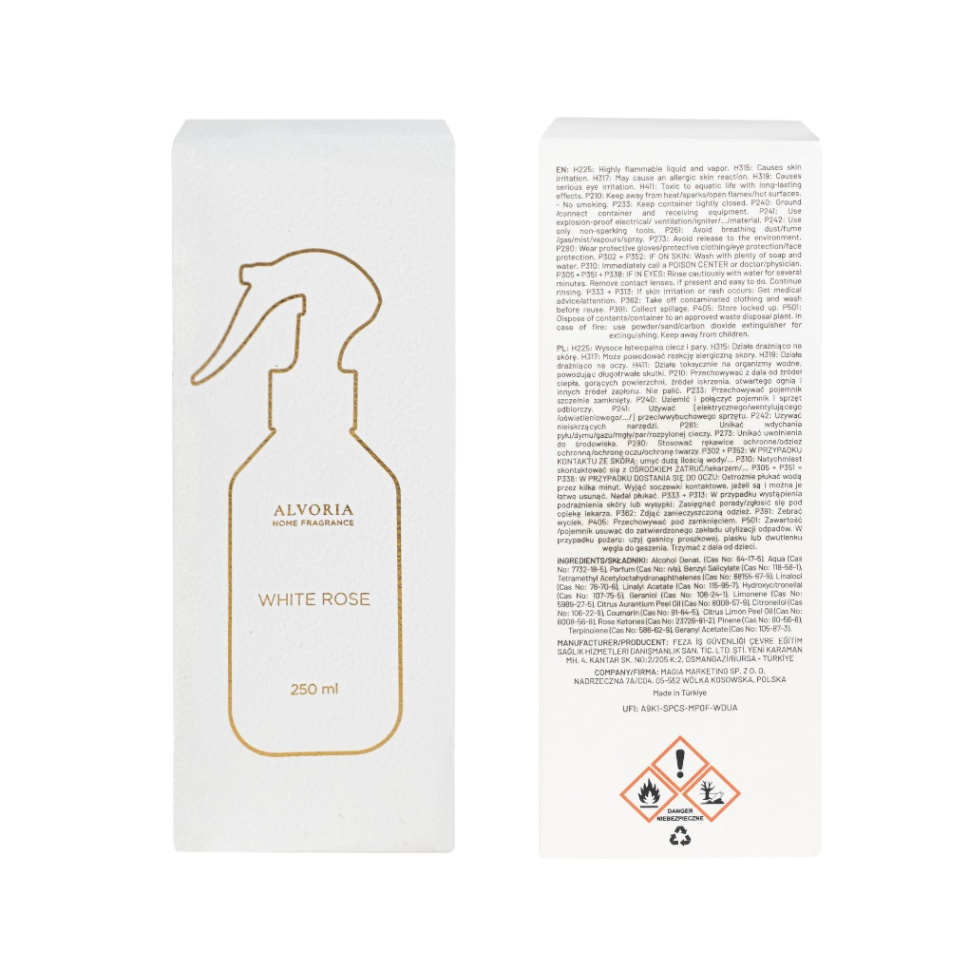 Alvoria Raumsprays - White Rose
